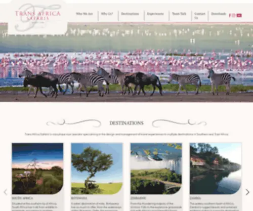 Transafricasafaris.com(Trans Africa Safaris) Screenshot