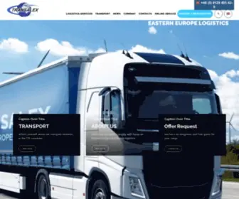 Transalex.com(Transportation to Russia) Screenshot