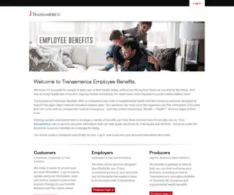 Transamericaworksite.com(Transamerica Employee Benefits Home) Screenshot