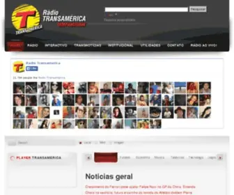 Transanet.com(Rádio Transamérica Internacional) Screenshot