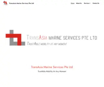 Transasia.com.sg(TransAsia Marine Services Pte Ltd) Screenshot