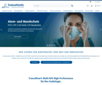 Transatlantic.de(Klinikbedarf online kaufen) Screenshot