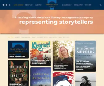 Transatlanticagency.com(A literary management company with a diverse team of agents who represent storytellers across all genres of books) Screenshot