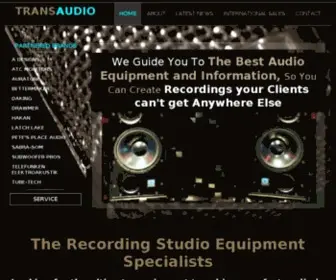 Transaudiogroup.com(Recording Studio Equipment Experts) Screenshot