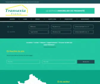 Transaxia.fr(Immobilier Transaxia) Screenshot