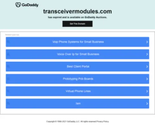 Transceivermodules.com(Transceivermodules) Screenshot