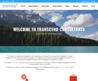 Transcendconsultants.com(Canada Immigration Consultants) Screenshot