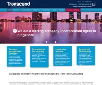 Transcendconsulting.com.sg(Transcend Consulting) Screenshot