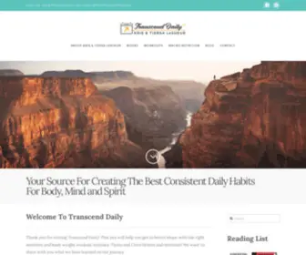 Transcenddaily.com(The Best Macro Nutrition and Body Weight Workout Routines) Screenshot