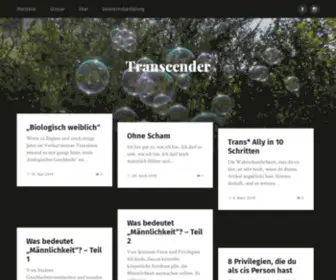 Transcender.blog(Transcender blog) Screenshot