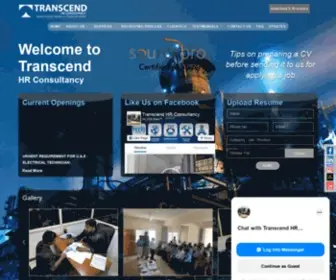 Transcend.org.in(Recruitment Agency India) Screenshot