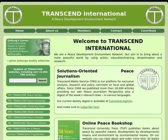Transcend.org(TRANSCEND International) Screenshot