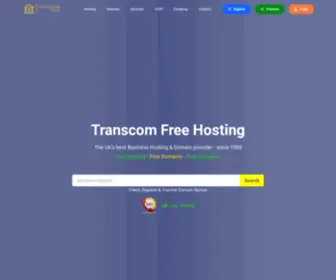 Transcom.co.uk(Free Web and Email Hosting) Screenshot