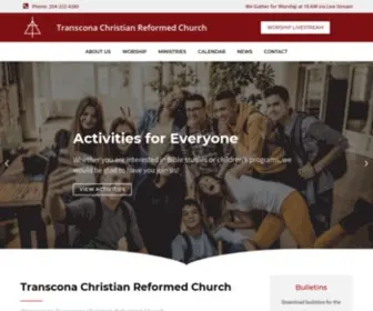 Transconacrc.ca(Transcona Christian Reformed Church in North East Winnipeg) Screenshot