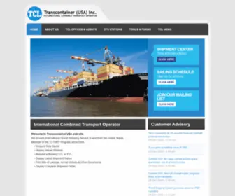 Transcontainerusa.com(Transcontainer USA) Screenshot