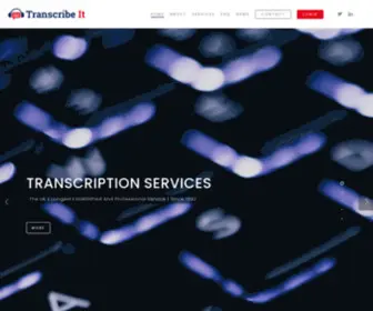Transcribeit.co.uk(We offer Strict & Intelligent Verbatim methods when we transcribe your audio. Audio Transcriptions) Screenshot