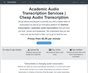 Transcriberly.com(Transcriberly) Screenshot