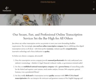 Transcription-Services.org(TranscriptionFast, Accurate Online Transcription Services Guaranteed) Screenshot