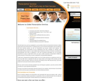 Transcriptioninstitute.com(Transcription Services by Transcription Institute Audio) Screenshot