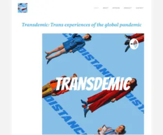 Transdemic.com(Trans Experiences of the Global Pandemic) Screenshot