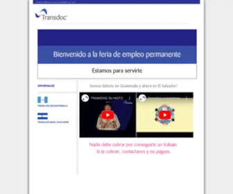 Transdoc.com(Bienvenido) Screenshot