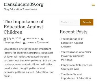 Transducers09.org(Blog Education Transducers) Screenshot