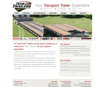 Transeasttrailers.com(Trans East Trailers Ltd) Screenshot