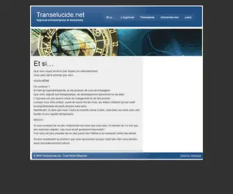Transelucide.net(Hypnose ericksonienne et Humaniste) Screenshot