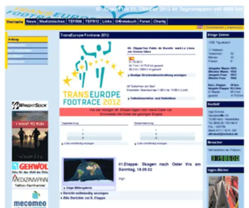Transeurope-Footrace.org(Automatische Umleitung) Screenshot