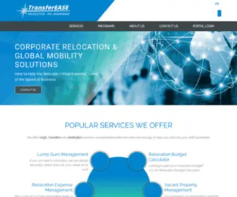 Transfereaserelocation.com(TransferEASE Relocation offers corporate relocation services with the right budget) Screenshot