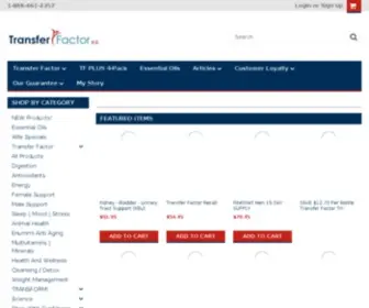 Transferfactor-US.com(TransferFactor 4life & targeted transfer factor at wholesale) Screenshot