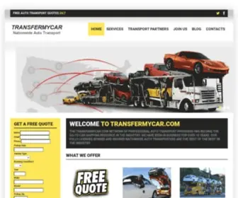 Transfermycar.com(Nationwide Auto Transport and Car Shipping) Screenshot