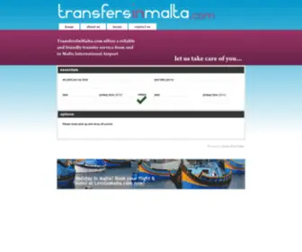 Transfersinmalta.com(Book transfers in Malta online) Screenshot