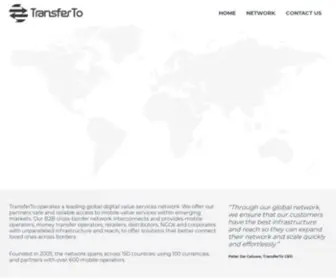 Transferto.com(Digital Value Services for emerging markets) Screenshot