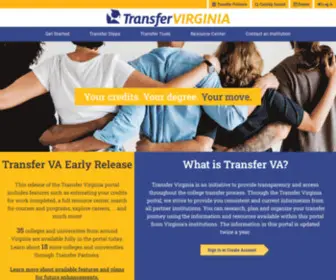 Transfervirginia.org(Transfer Virginia) Screenshot