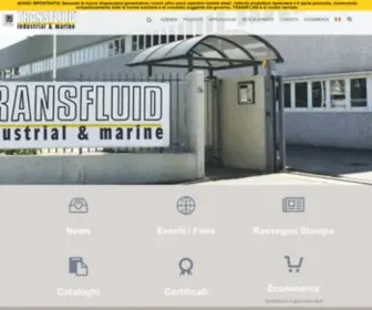 Transfluid.eu(Trasmissioni industriali marine e componenti) Screenshot