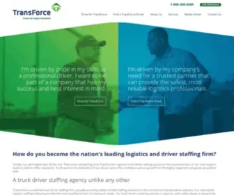 Transforce.com(Truck Driver Jobs and Truck Driver Staffing Agency) Screenshot