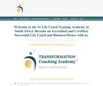 Transformationcoachingacademy.co.za(Transformation Coaching Academy) Screenshot