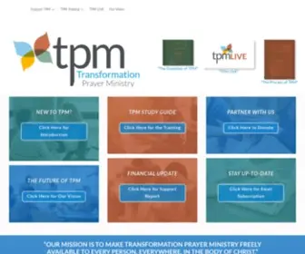 Transformationprayer.org(TPM) Screenshot