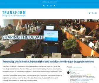 Transformdrugs.org(Transform Drug Policy Foundation) Screenshot
