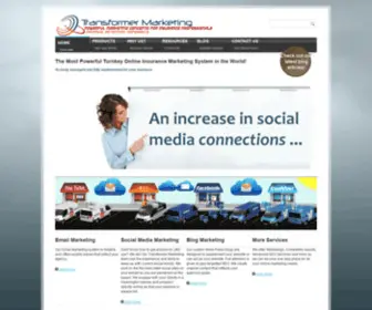 Transformermarketing.com(Transformer Marketing increases social media connections by an average of 139 per month) Screenshot