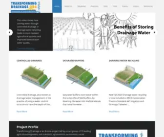 Transformingdrainage.org(Managing Water for Tomorrow's Agriculture) Screenshot