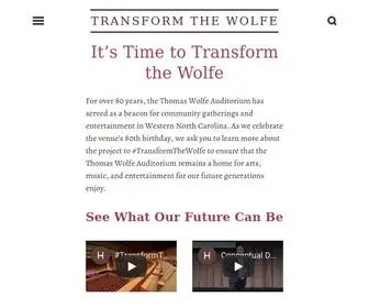 Transformthewolfe.com(TRANSFORM THE WOLFE) Screenshot