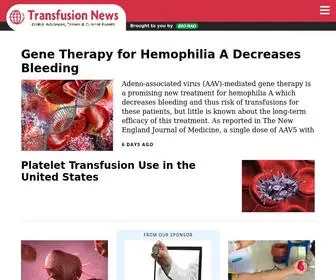 Transfusionnews.com(Transfusion News) Screenshot