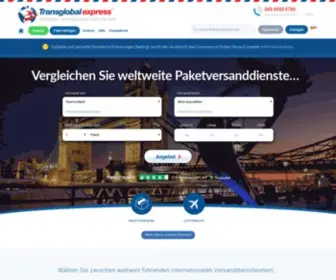 Transglobalexpress.de(Paketversand günstig und zuverlässig) Screenshot