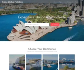 Transglobalholidays.com(Travel Agency) Screenshot