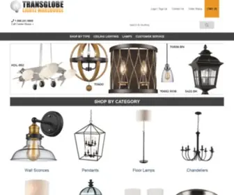 Transglobelightz.com(Trans Globe Lighting) Screenshot