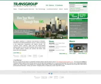 Transgroup.com(TransGroup Global Logistics) Screenshot