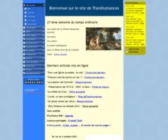 Transhumances13.fr(27 ème semaine du temps ordinaire) Screenshot