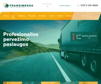Transimeksa.com(Profesionalios logistikos paslaugos) Screenshot